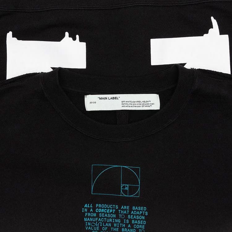 Off-White Dripping Arrows Incompiuto Crewneck Black/White