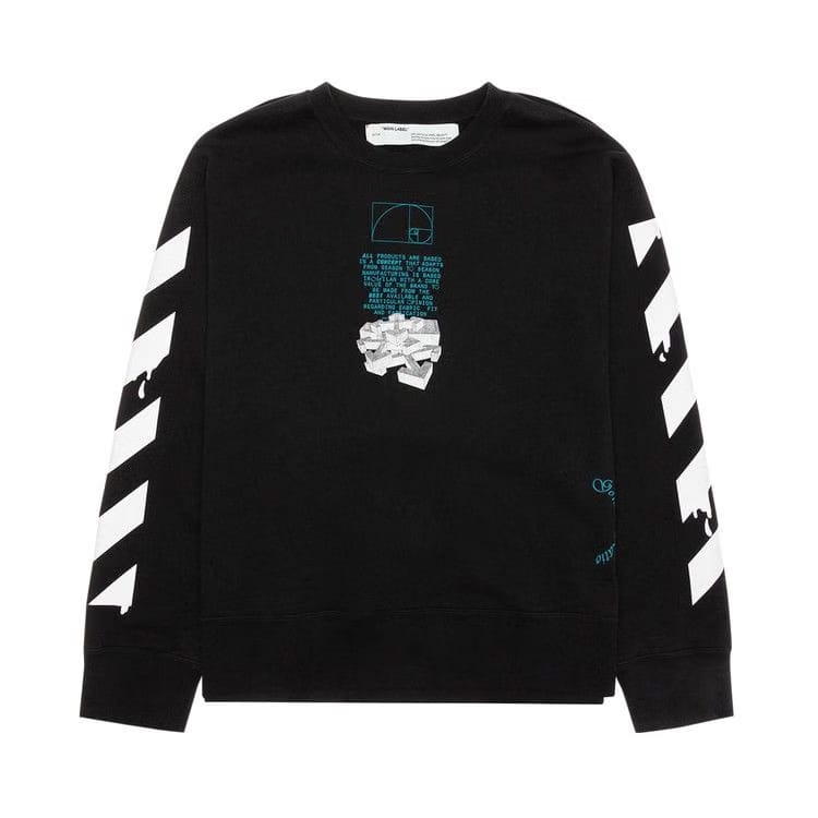 Off-White Dripping Arrows Incompiuto Crewneck Black/White