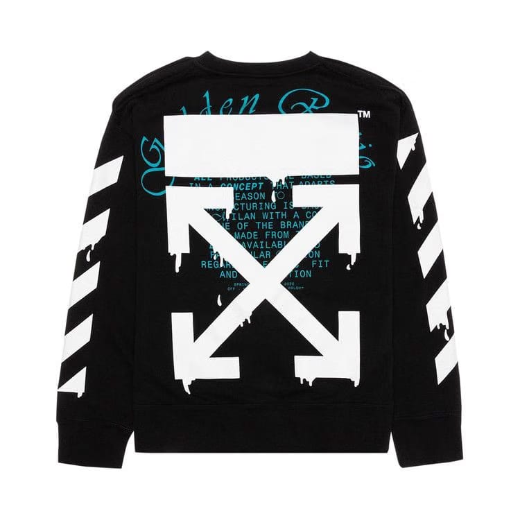Off-White Dripping Arrows Incompiuto Crewneck Black/White
