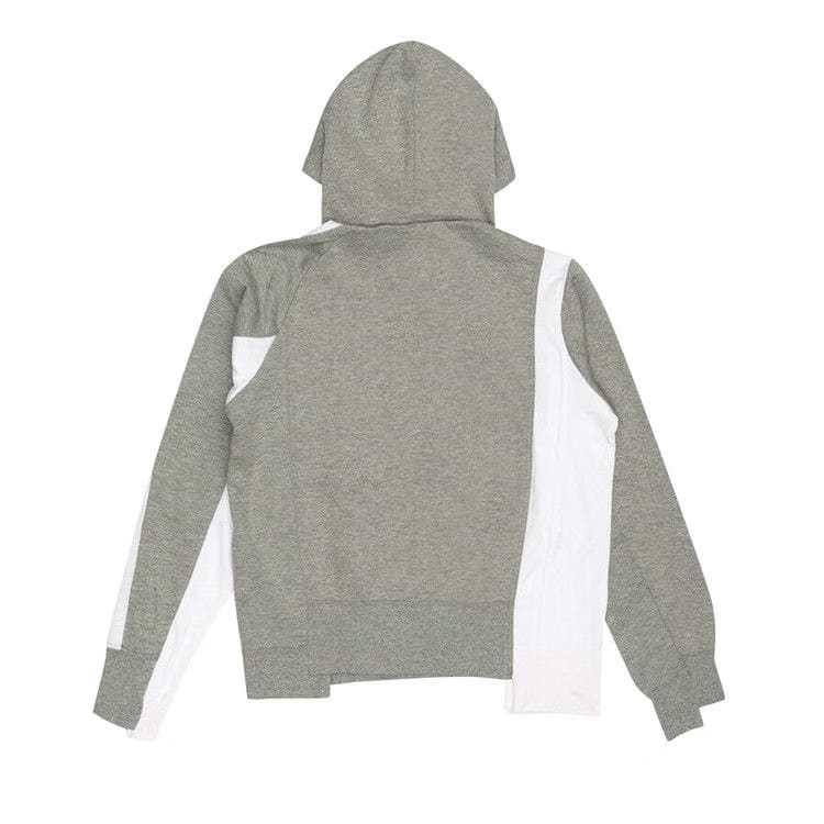 Nike x Sacai Double-Zip Hoodie Dark Grey Heather/White