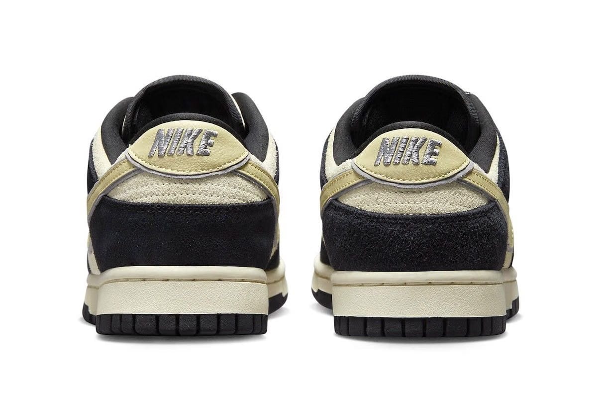 Nike Dunk Low Black Suede Gold Coconut