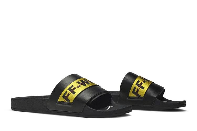 Off-White Sliders Black Yellow
