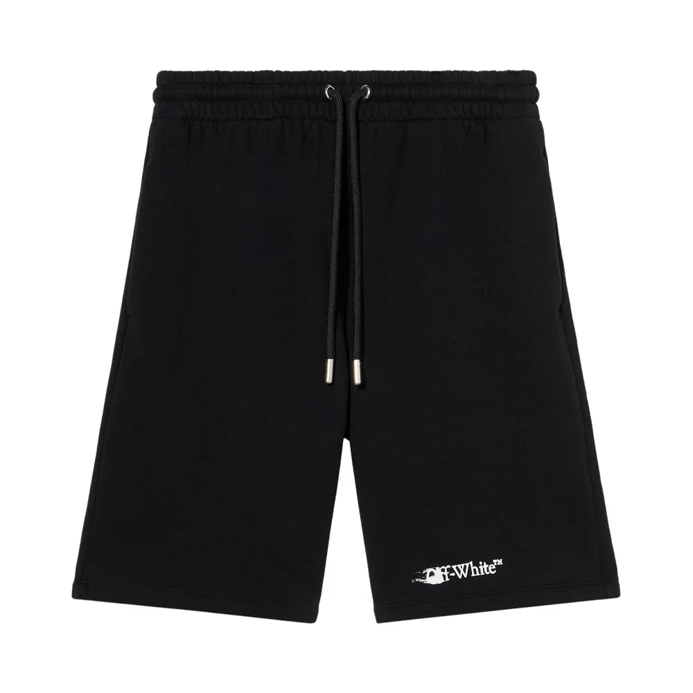 Off-White Ink Arrow Skate Sweatshorts Black/White