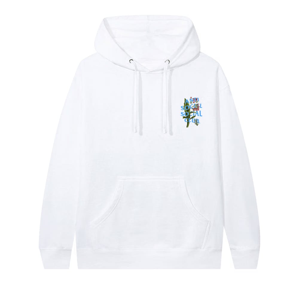 Anti Social Social Club Fiddleneck Hoodie White