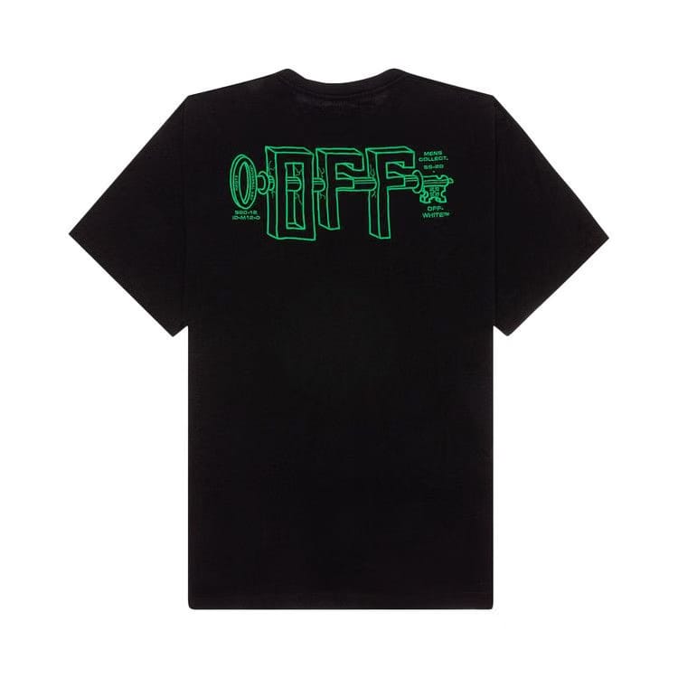 Off-White Universal Key Shorts-Sleeve Over T-Shirt Black/Mint