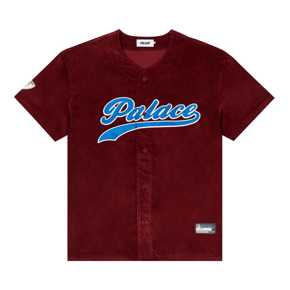 Palace Cord Baseball Jersey Burgundy