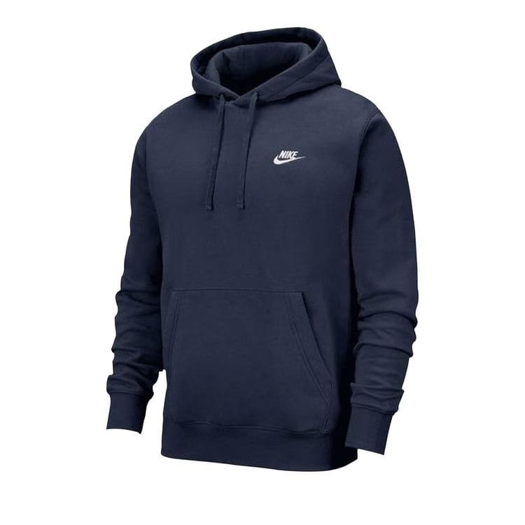 Nike Sportswear Club Fleece Pullover Hoodie Midnight Navy/White