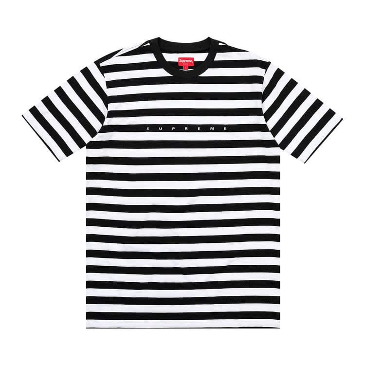 Supreme Bar Stripe T-Shirt Black