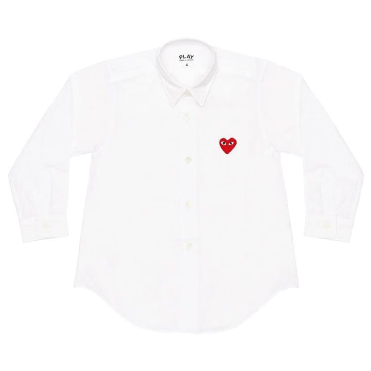 Comme des Garçons PLAY Button Up Shirt White