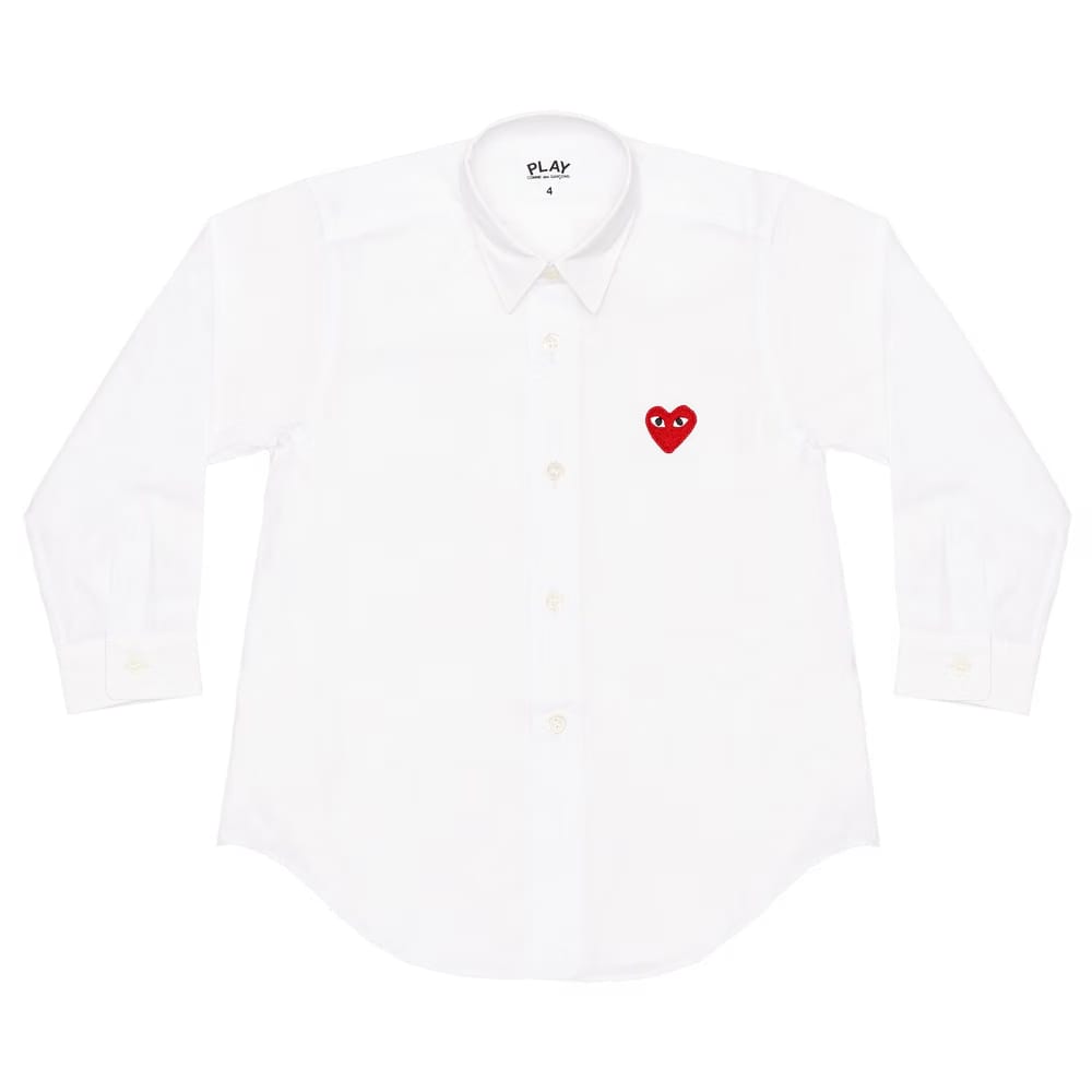 Comme des Garçons PLAY Button Up Shirt White