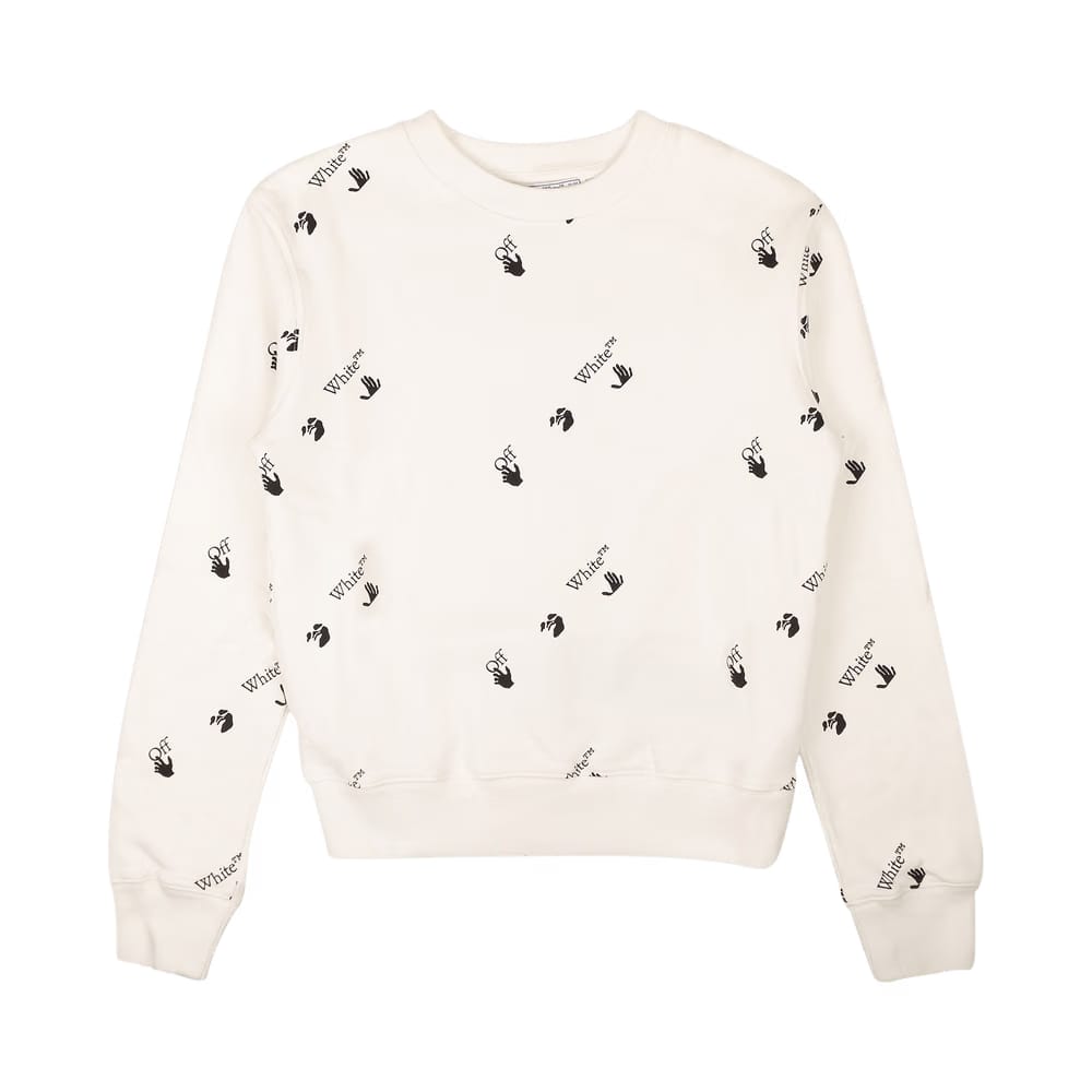 Off-White Slim Allover Crewneck White