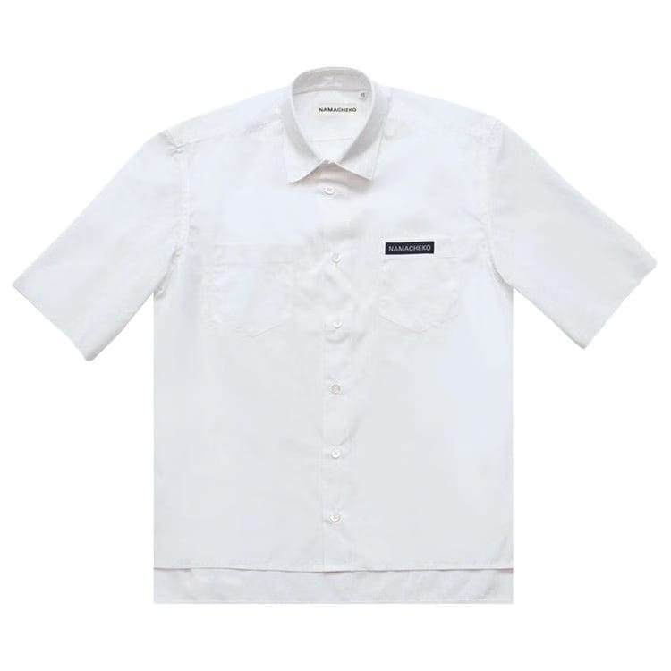 Namacheko Shorts-Sleeve Guardia Shirt White