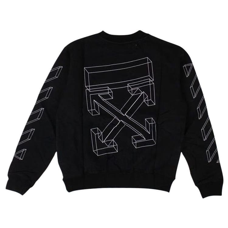 Off-White 3D Line Crewneck Sweatshirt Black