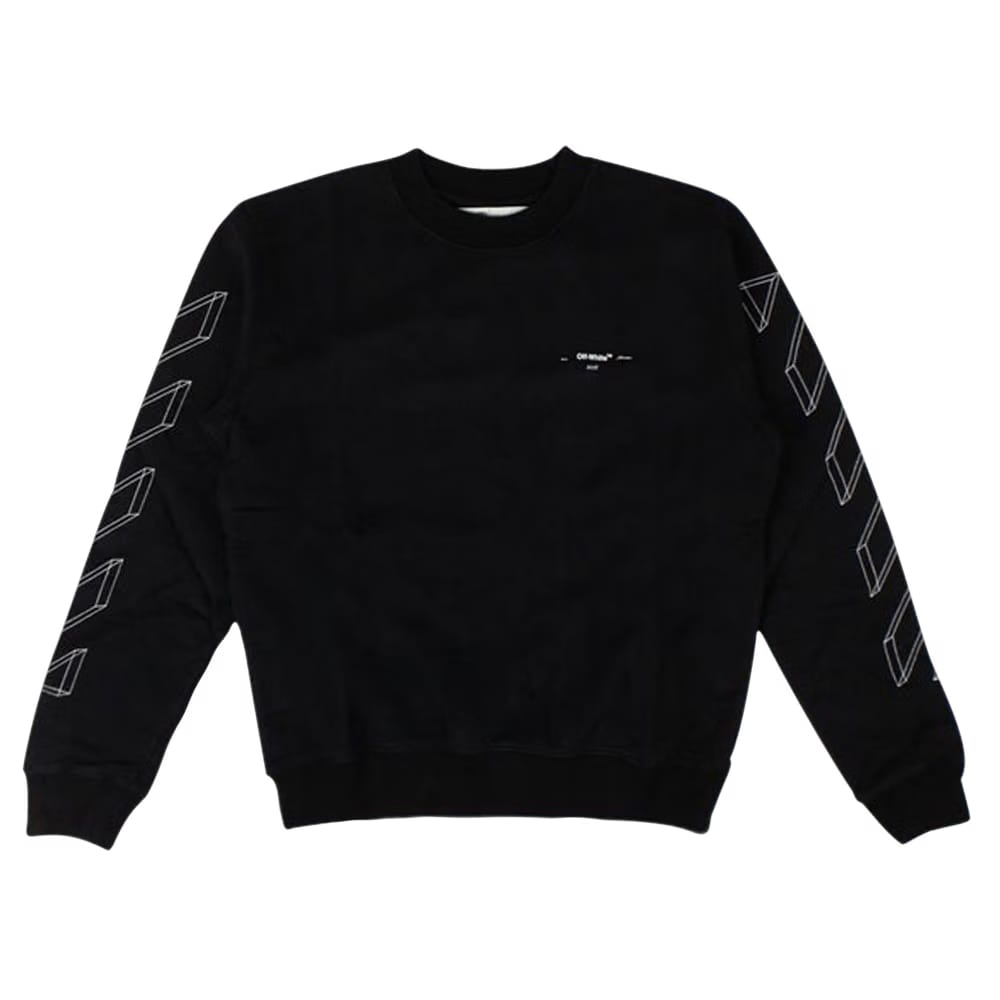 Off-White 3D Line Crewneck Sweatshirt Black