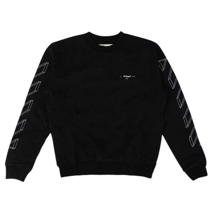 Off-White 3D Line Crewneck Sweatshirt Black