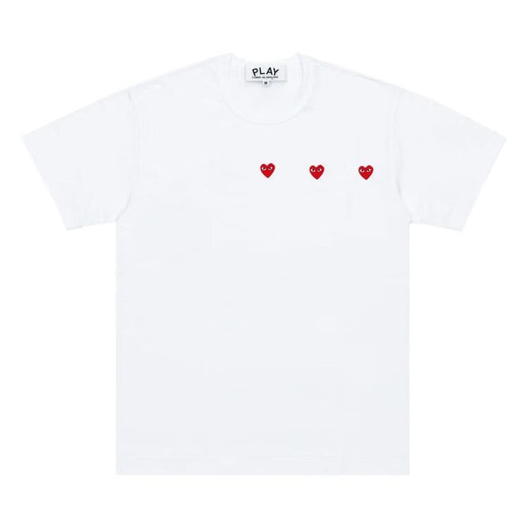 Comme des Garçons PLAY Logo Print T-Shirt White/Red