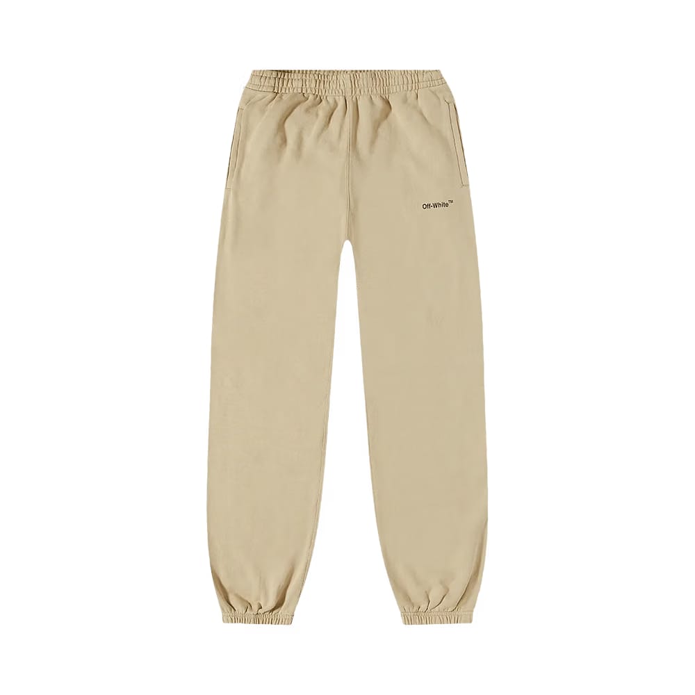 Off-White Caravaggio Diag Slim Sweatpant Dark Sand/Black