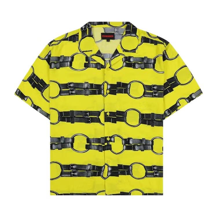 Pleasures Straps Button Down Yellow