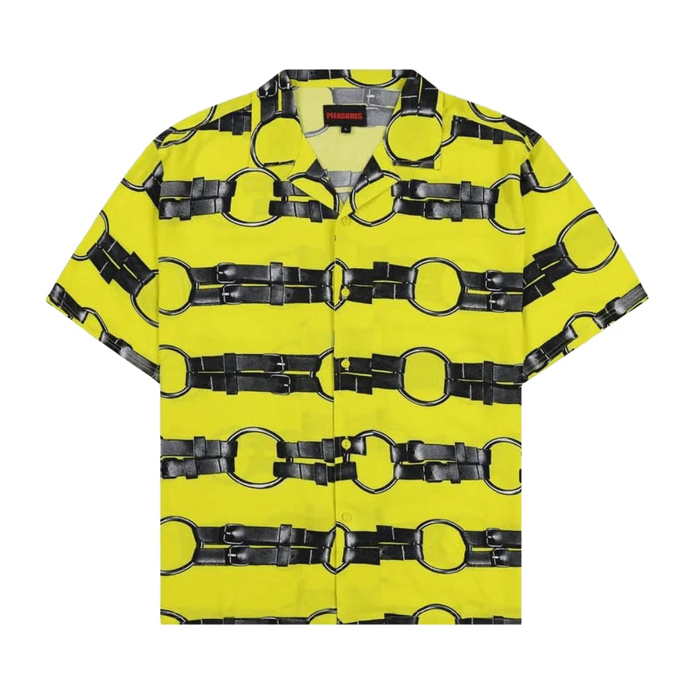 Pleasures Straps Button Down Yellow