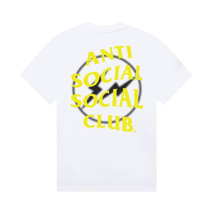 Anti Social Social Club x Fragment Design Half Tone Logo T-Shirt White/Yellow