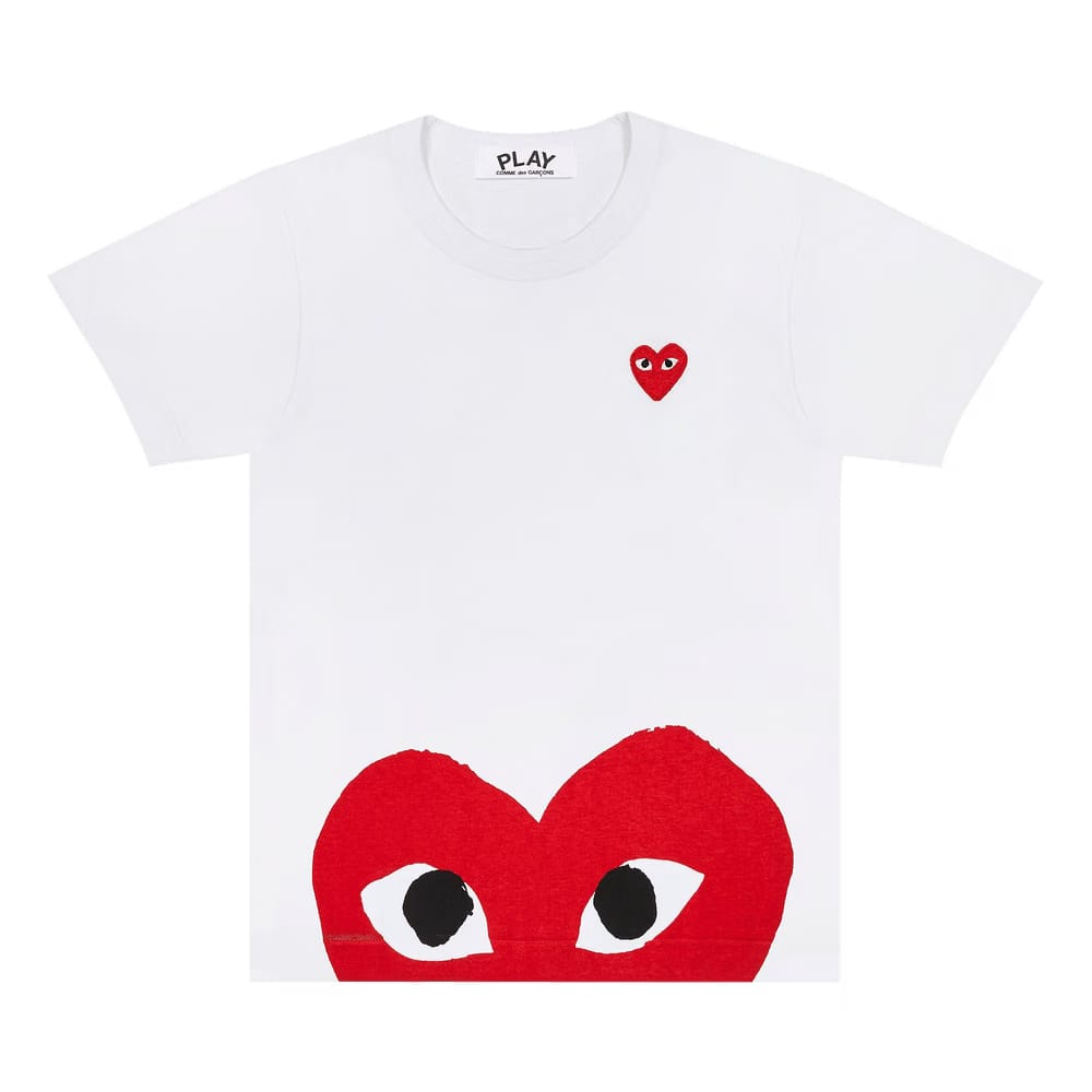 Comme des Garçons PLAY Heart Emblem T-Shirt White/Red