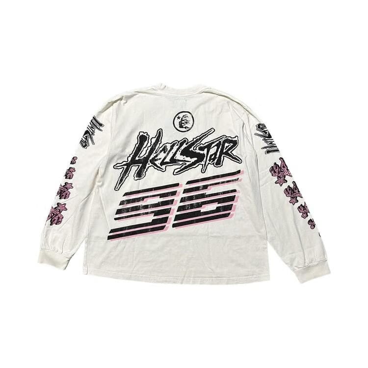 Hellstar Brain Racer Long-Sleeve T-Shirt White