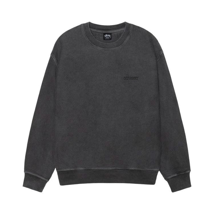 Stussy Jumbo Crew Pigment Dyed Black