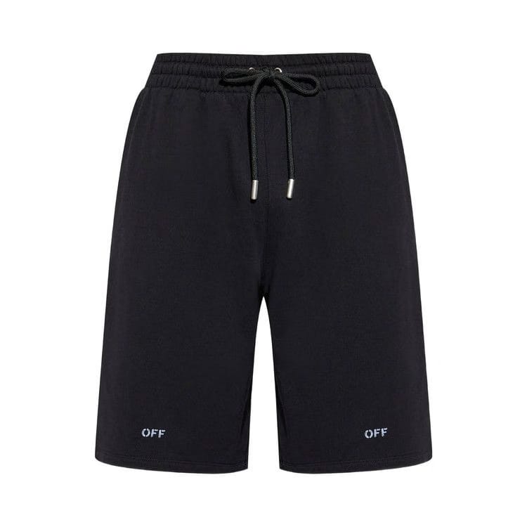 Off-White Stencil Arrow Skate Sweatshort Black
