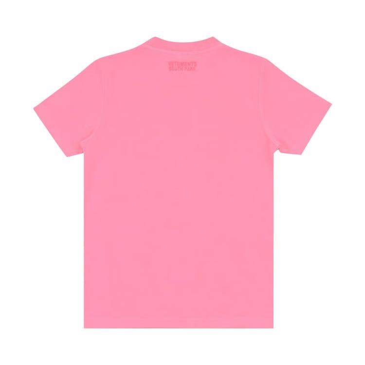 Vetements Princess Kenny Fitted T-Shirt Hot Pink