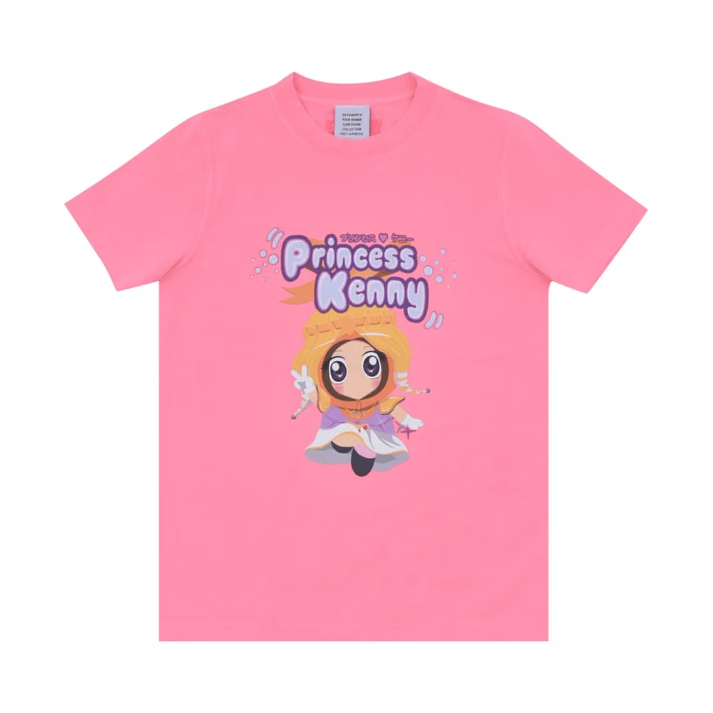Vetements Princess Kenny Fitted T-Shirt Hot Pink