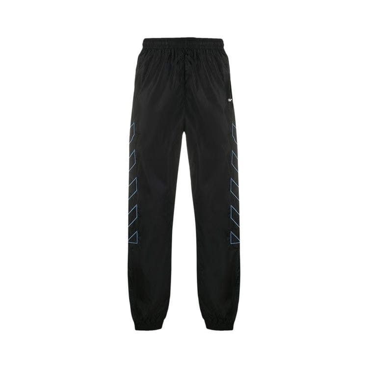 Off-White Diag Nylon Trackpant Black/Light Blue