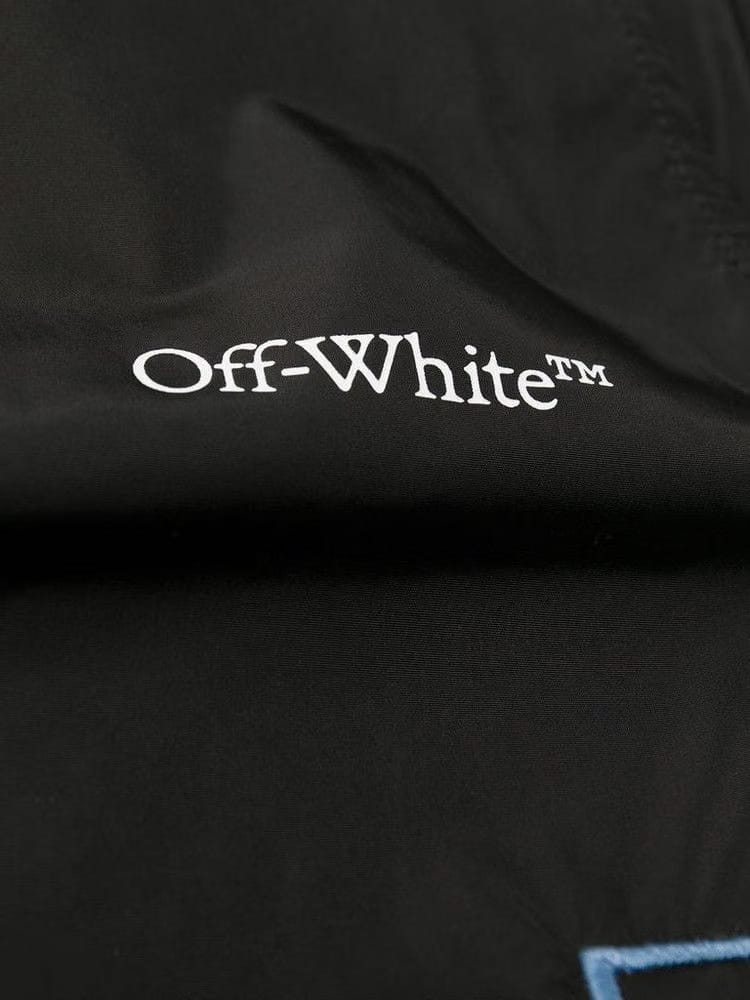 Off-White Diag Nylon Trackpant Black/Light Blue