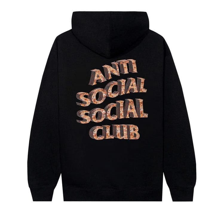 Anti Social Social Club White Picket Fence Hoodie Black