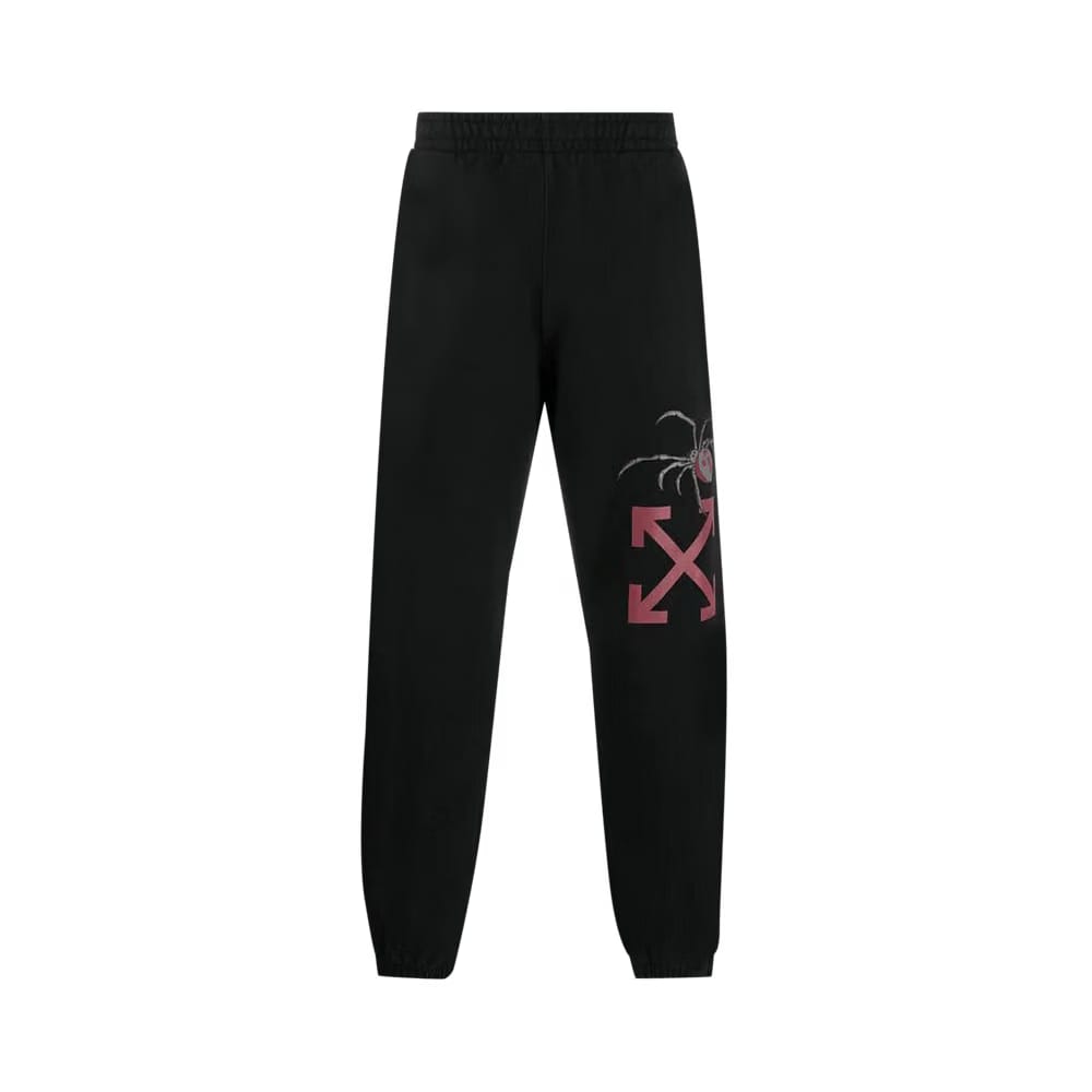 Off-White Arachno Arrow Shorts Sweatpant Black/Bordeaux
