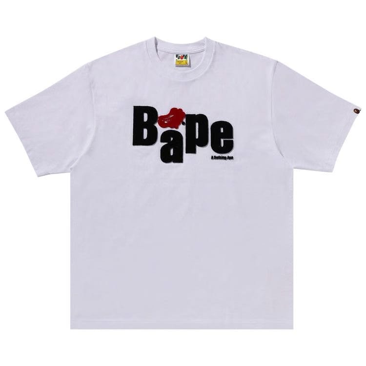 BAPE Heart Ape Head Relaxed Fit T-Shirt White