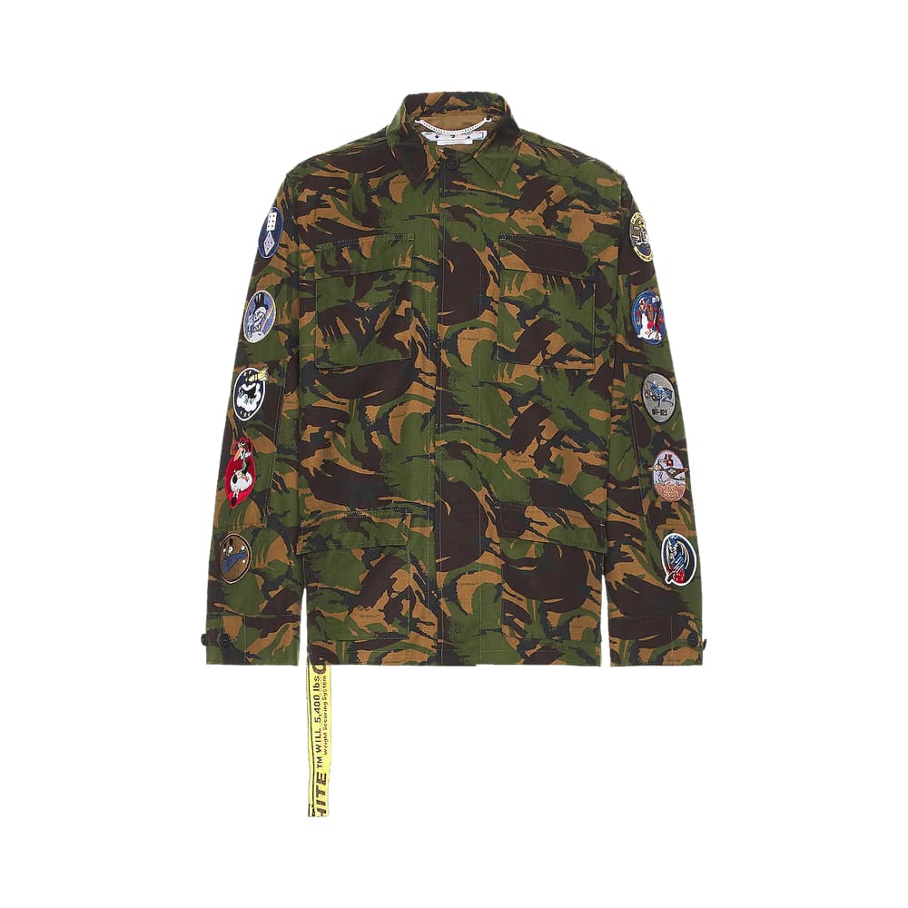 Off-White Camo Patch Field Jacket Army Green