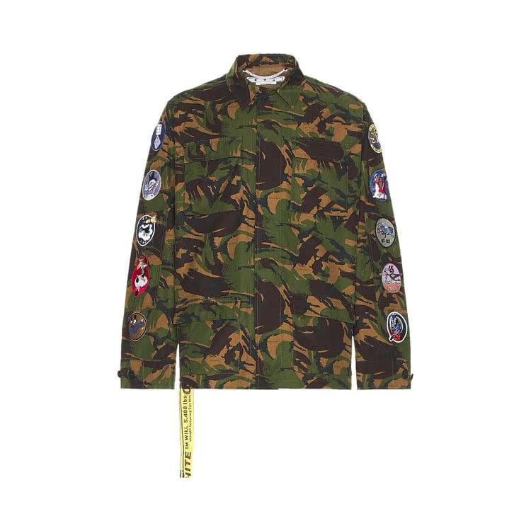 Off-White Camo Patch Field Jacket Army Green