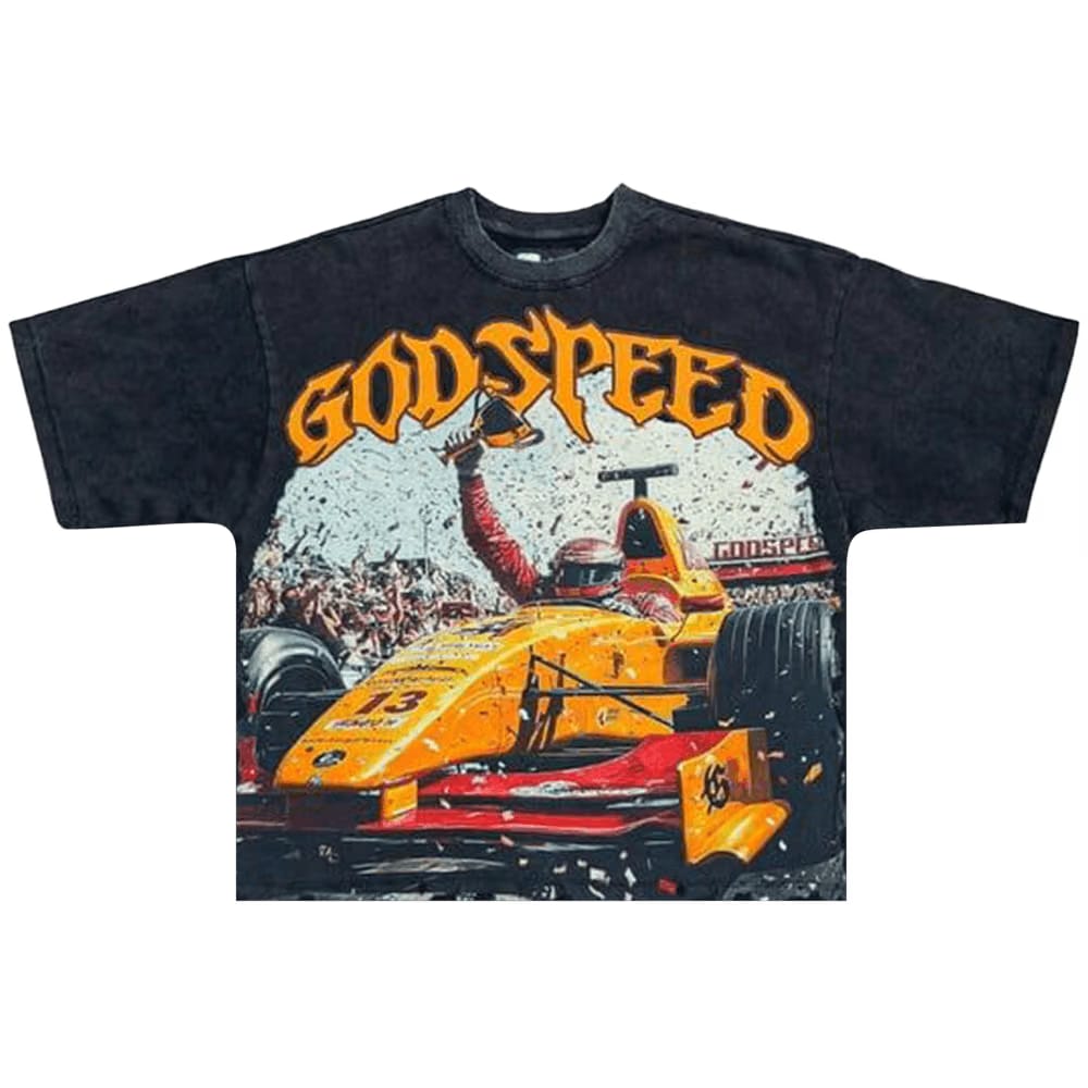 Godspeed F1 Finishline T-Shirt Black Wash