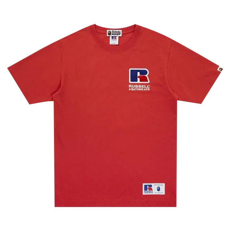 BAPE x Russell Athletic College T-Shirt Red