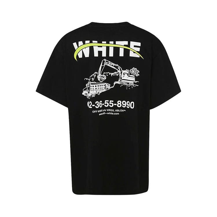 Off-White Industrial Over Shorts-Sleeve T-Shirt Black/Green
