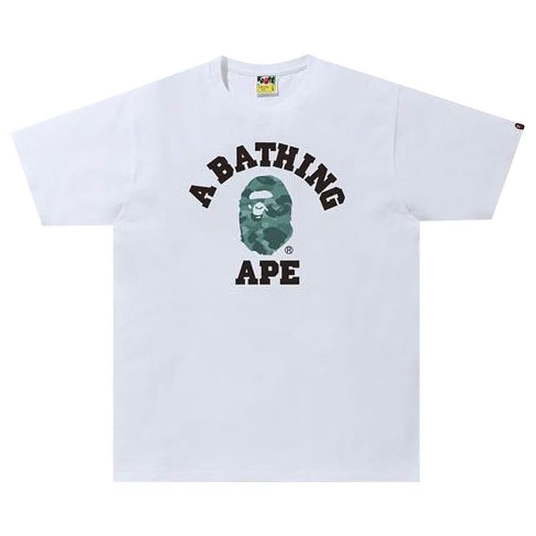 BAPE Color Camo College T-Shirt White/Green