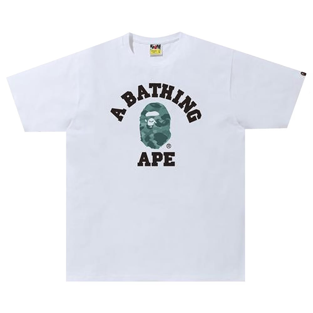 BAPE Color Camo College T-Shirt White/Green