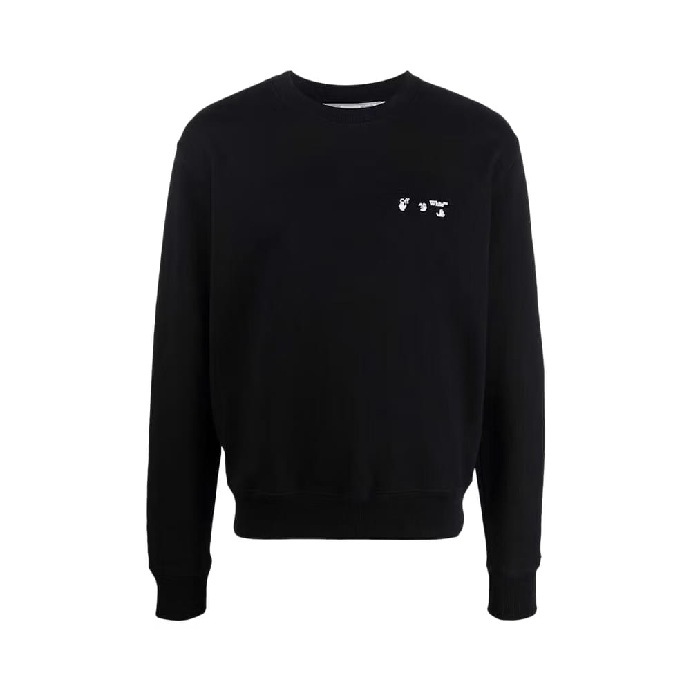 Off-White Logo Slim Crewneck Black/White