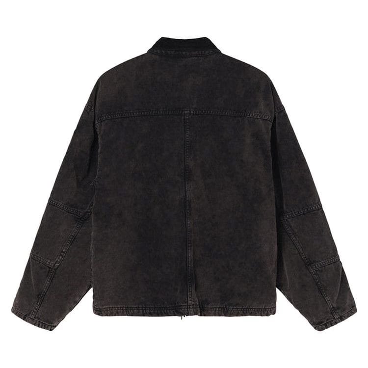 Stussy Washed Canvas Shop Jacket Black
