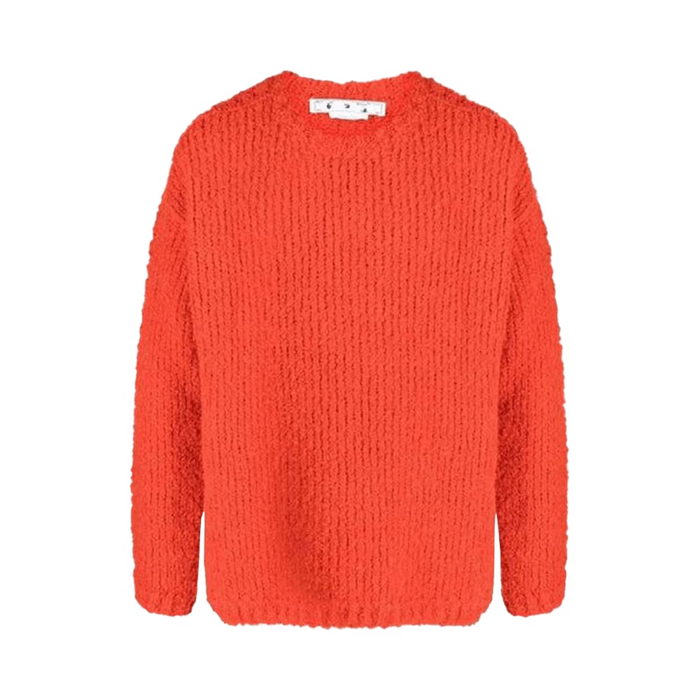 Off-White Funky Chunky Knit Sweater Orange