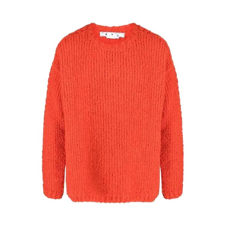 Off-White Funky Chunky Knit Sweater Orange