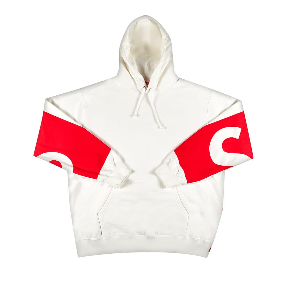 Supreme Big Logo Hoodie White