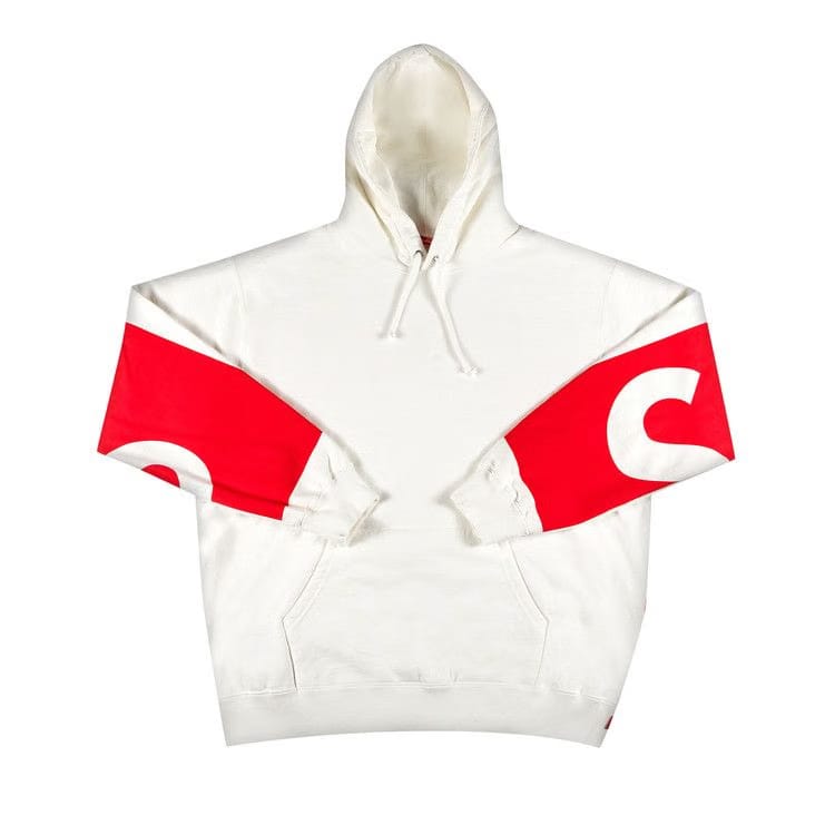 Supreme Big Logo Hoodie White