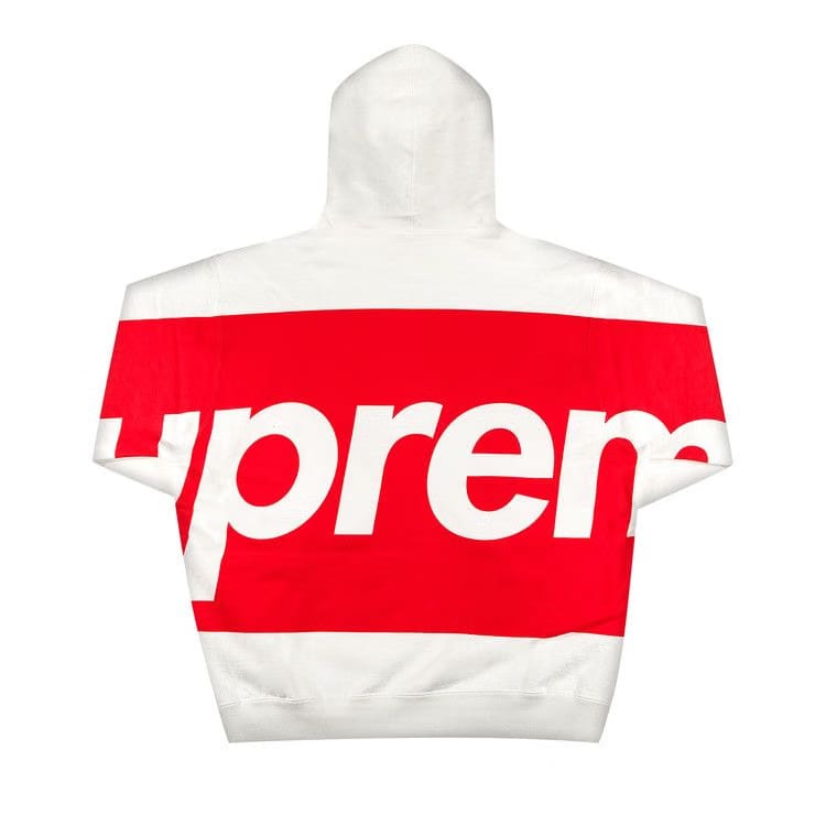 Supreme Big Logo Hoodie White