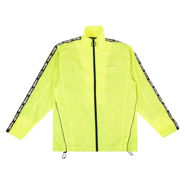 Off-White Neon Taped Track Jacket Neon Yellow